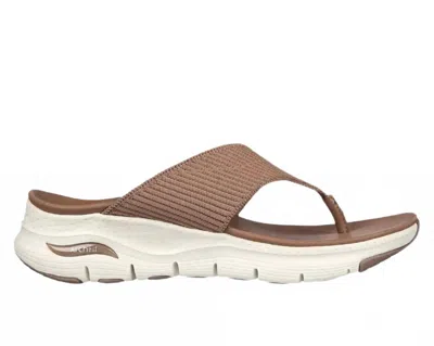 Skechers Women's Arch Fit- Easy Day Sandal In Brown