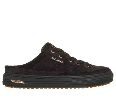 Skechers Women's Arch Fit Arcade - Corded Steps Mule In Black