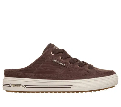 Skechers Women's Arch Fit Arcade - Corded Steps Mule In Brown