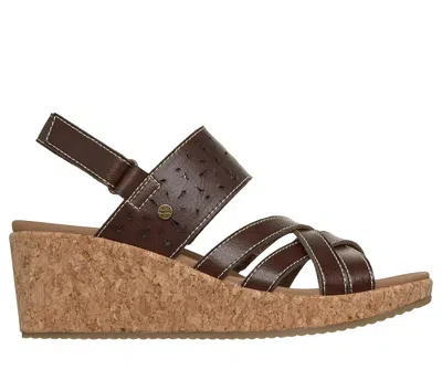 Skechers Women's Arch Fit Beverlee 2.0 - Natural Era Wedge In Brown