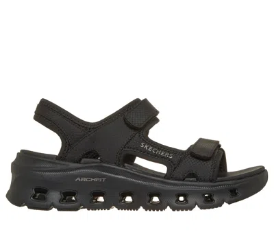 Skechers Women's Arch Fit Glide-step Pro Sandals - Trail Queen In Black