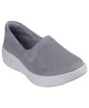 Skechers Arch Fit Laguna Adore Her Womens Round Closed Toe Slip-on Shoe In Charcoal