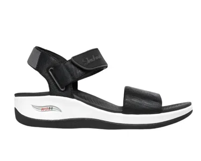 Skechers Women's Arch Fit Sunshine Sandal In Black
