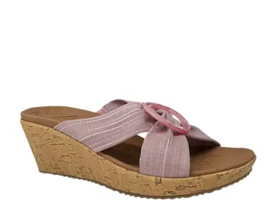 Skechers Women's Beverlee-sail Twist Sandal In Violet Ore/melon Tint/pink Glaze