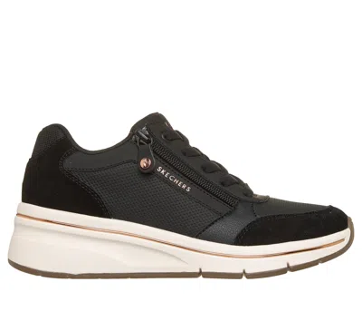 Skechers Women's Billion Flex - Luxe Up Wedge In Black