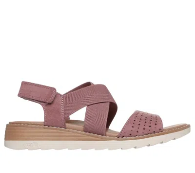 Skechers Women's Bobs Arch Fit Oasis - B Perf Sandals In Pink