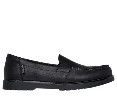 Skechers Women's Bobs Chill Lugs - Central Look Loafer Shoes In Black