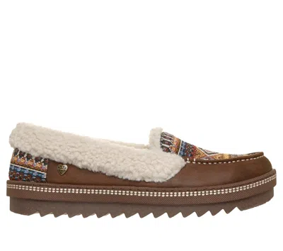 Skechers Women's Bobs Cozy Kiss - Boho Bliss Slipper In Chocolate