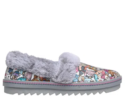 Skechers Women's Bobs Cozy Kiss - Bundled Bark Slipper In Gray