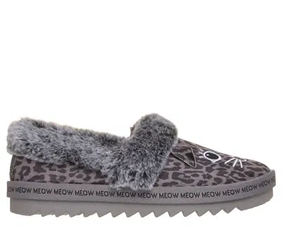 Skechers Women's Bobs Cozy Kiss - Cozy Cat Slipper In Gray