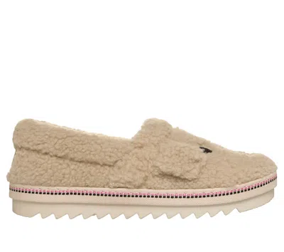 Skechers Women's Bobs Cozy Kiss - Doggy Drivers Slipper In Neutral