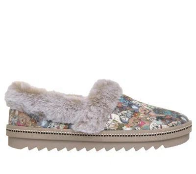 Skechers Women's Bobs Cozy Kiss - Wag Worthy Slipper In Taupe