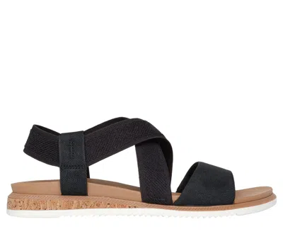 Skechers Women's Bobs Desert Kiss Low Sandals In Black