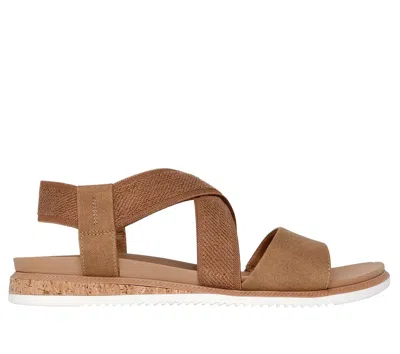 Skechers Women's Bobs Desert Kiss Low Sandals In Brown