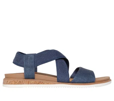 Skechers Women's Bobs Desert Kiss Low Sandals In Blue