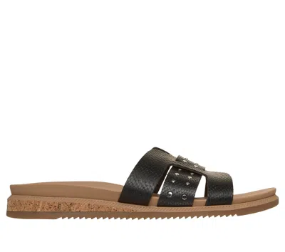 Skechers Women's Bobs Desert Kiss Low - Stud Look Sandals In Black