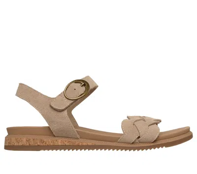 Skechers Women's Bobs Desert Kiss Low - Vacay Look Sandals In Brown