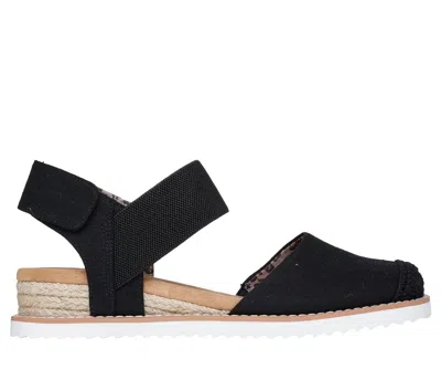 Skechers Women's Bobs Desert Kiss - Sun Shining Sandals In Black