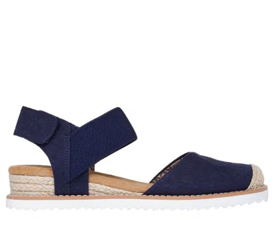 Skechers Women's Bobs Desert Kiss - Sun Shining Sandals In Blue