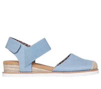 Skechers Women's Bobs Desert Kiss - Sun Shining Sandals In Blue