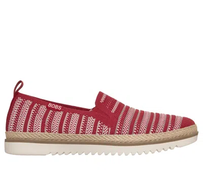 Skechers Women's Bobs Flexpadrille Lo - So Chic Flats In Red