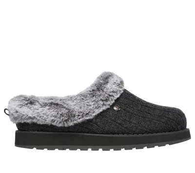 Skechers Women's Bobs Keepsakes - Ice Angel Slipper In Charcoal