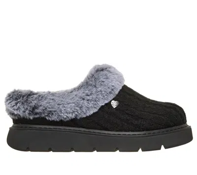 Skechers Women's Bobs Keepsakes Lite - Warm Greetings Slipper Mule In Black