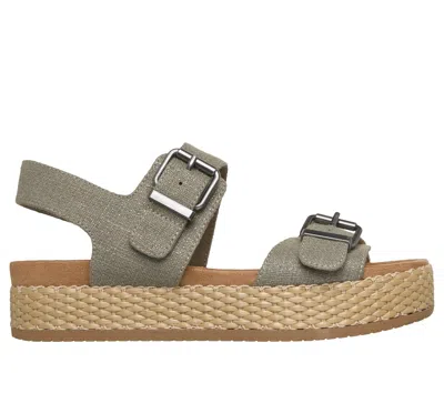 Skechers Women's Bobs Misty Kiss - Summer Stroll Sandals In Green