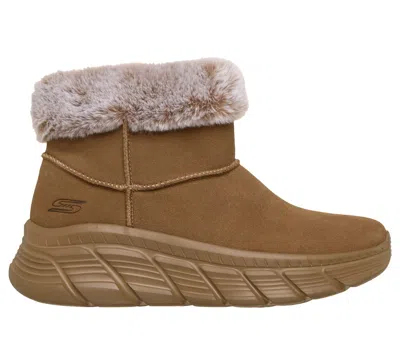 Skechers Women's Bobs Sport B Flex Hi - Plush Rise Boots In Chestnut