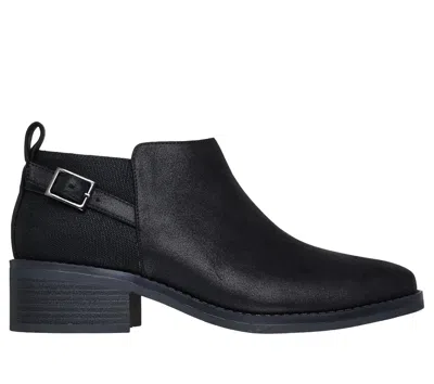 Skechers Women's Bobs Wander Luxe Bootie Shoes In Black