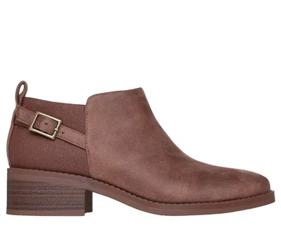 Skechers Women's Bobs Wander Luxe Bootie Shoes In Brown