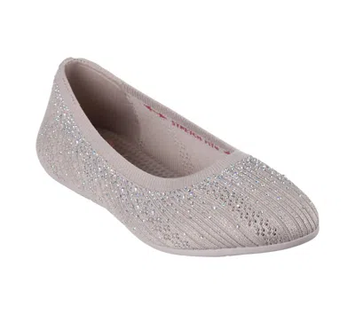 Skechers Women's Cleo 2.0 Glitzy Daze Flats In Taupe In Multi