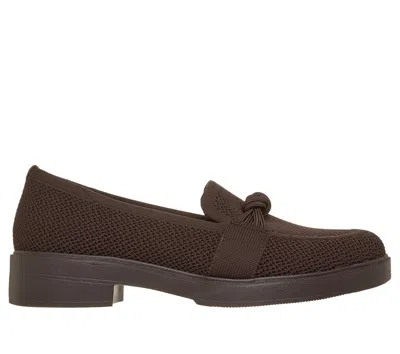 Skechers Women's Cleo Taylor - Love Me Knot Loafer Shoes In Chocolate