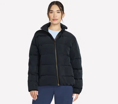 Skechers Women's Cozy Fit Allure Down Jacket In Black