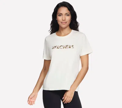 Skechers Women's Dazzle Ss T-shirt In White