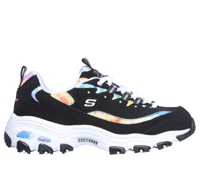 Skechers Women's D'lites - Summer Fiesta Sneaker In Black