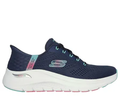 Skechers Women's Easy Chic Slip-ins In Navy In Blue