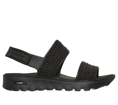 Skechers Women's Foamies: Arch Fit Footsteps - Pearl Sandals In Black