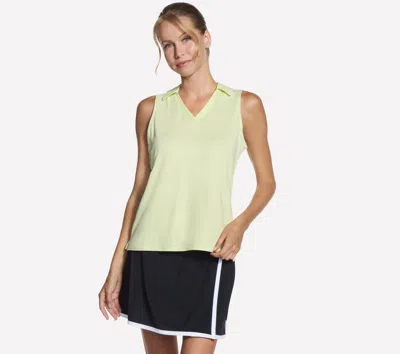 Skechers Women's Go Dri Swift Polo Tank Top In Yellow