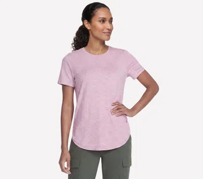 Skechers Women's Go Dri Swift Stripe Tunic Top T-shirt In Multi