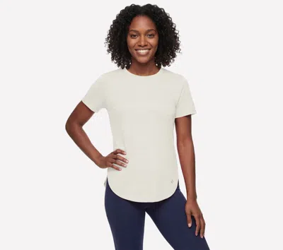Skechers Women's Go Dri Swift Stripe Tunic T-shirt In Neutral