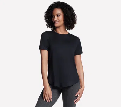 Skechers Women's Go Dri Swift Tunic T-shirt In Black