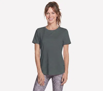 Skechers Women's Go Dri Swift Tunic T-shirt In Gray