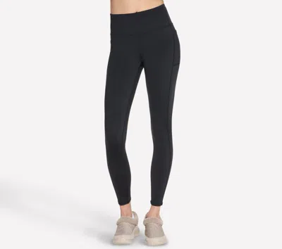 Skechers Women's Go Flex Full-length High-waisted Fleece Legging In Black