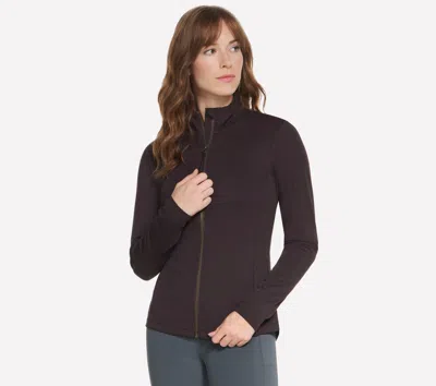 Skechers Women's Go Flex Harmony Full Zip Jacket In Brown
