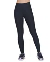 Skechers Women's Go Flex Rib High-rise Full-length Leggings In Bold Black