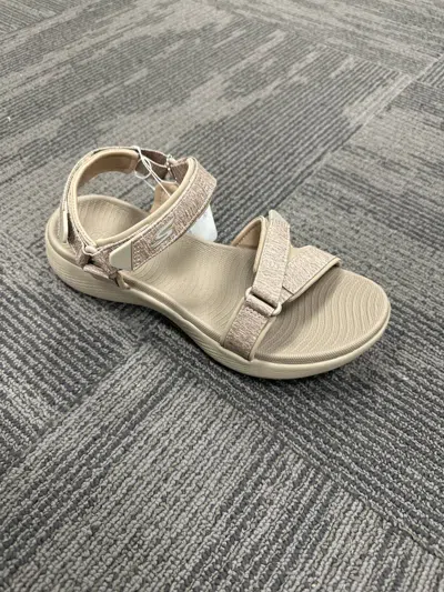 Skechers Women's Go Golf Sandals In Tan In Multi