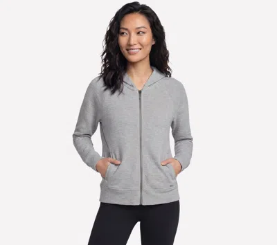 Skechers Women's Go Luxe Ottoman Jacket In Gray