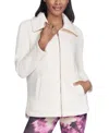 Skechers Go Snuggle Tunic Fullzip Jacket In White