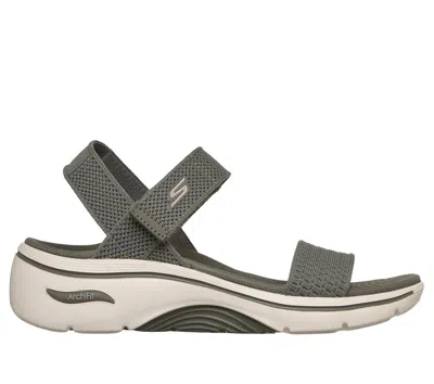 Skechers Women's Go Walk Arch Fit 2.0 Sandals - Annie In Green